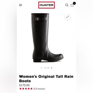 Tall original Hunter rain boots
